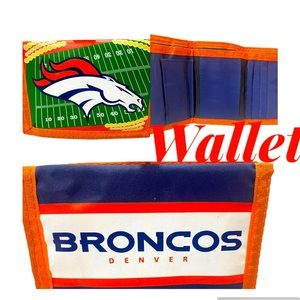 Vintage 1980s Velcro Denver Broncos Wallet
